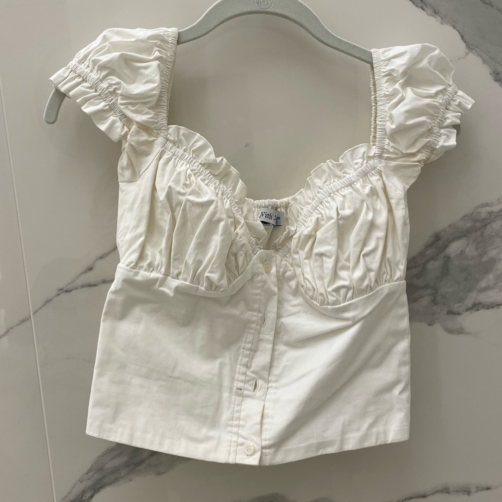 With Jean White Remi Top